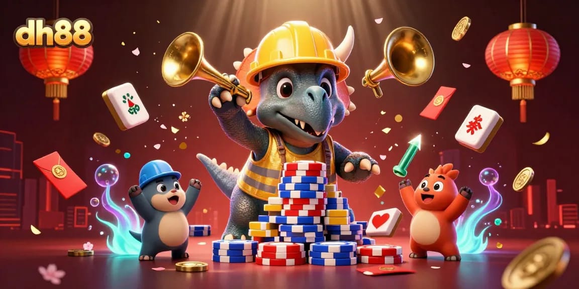 dh88 engaging players in lively casino fun with vibrant characters and festive elements