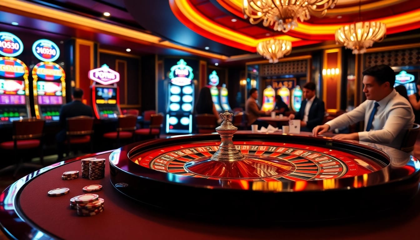 Experience the thrill of du 88 at an upscale casino with lively games and excited players.