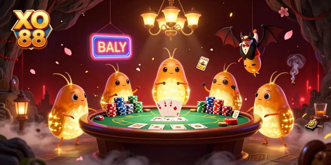 Engage in thrilling gameplay with XO 88 as glowworms illuminate an exciting cave casino.