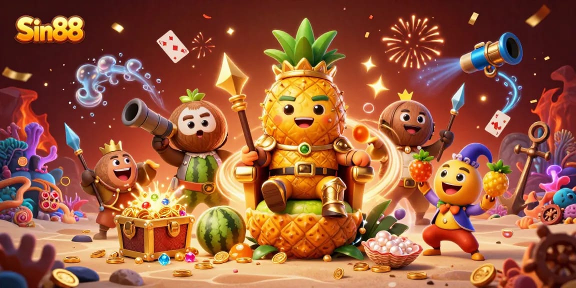 Engage in thrilling gameplay experiences with Sin88, showcasing vibrant casino elements and colorful characters.