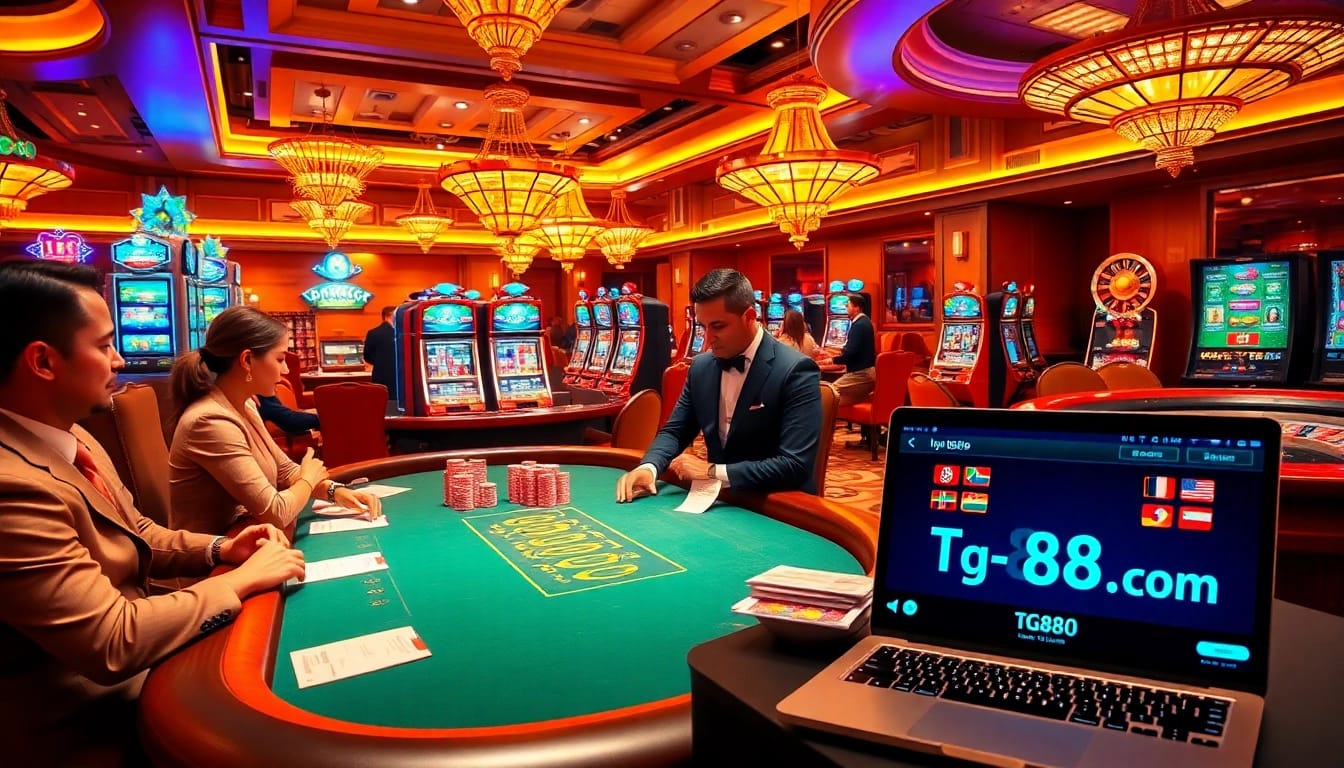 Engage in thrilling games at TG88 Casino, where the excitement of betting meets online convenience.