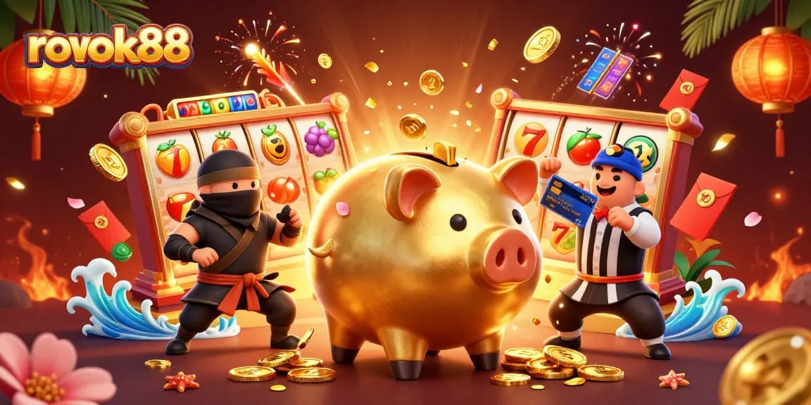 Join the fun at rokok88 with the exciting golden piggy bank sumo wrestler and dynamic slot games.