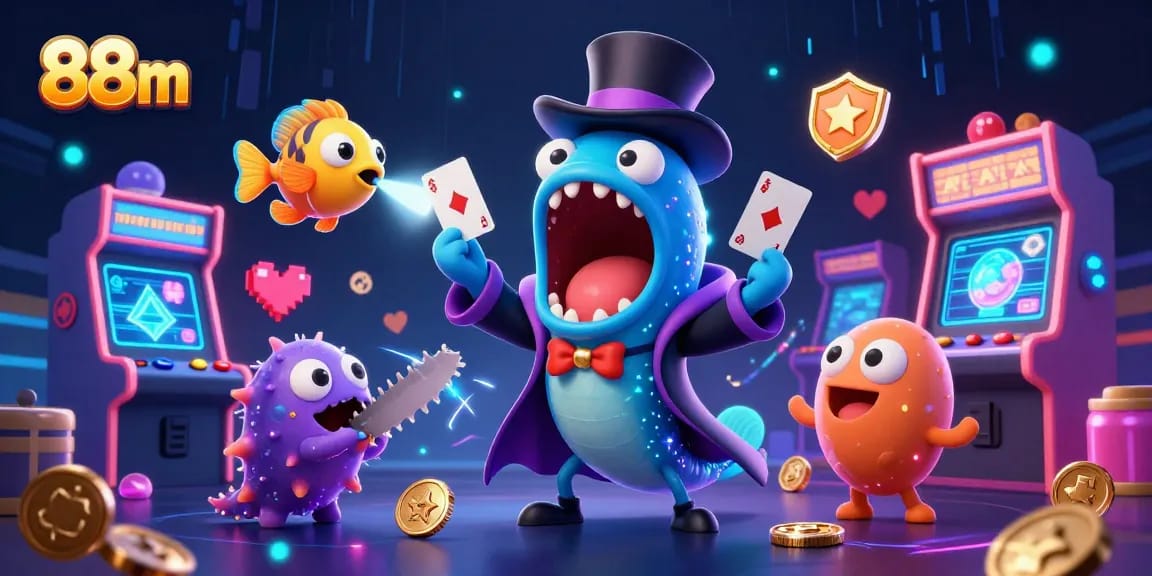 88m offers immersive gaming entertainment with vibrant characters and dazzling casino elements