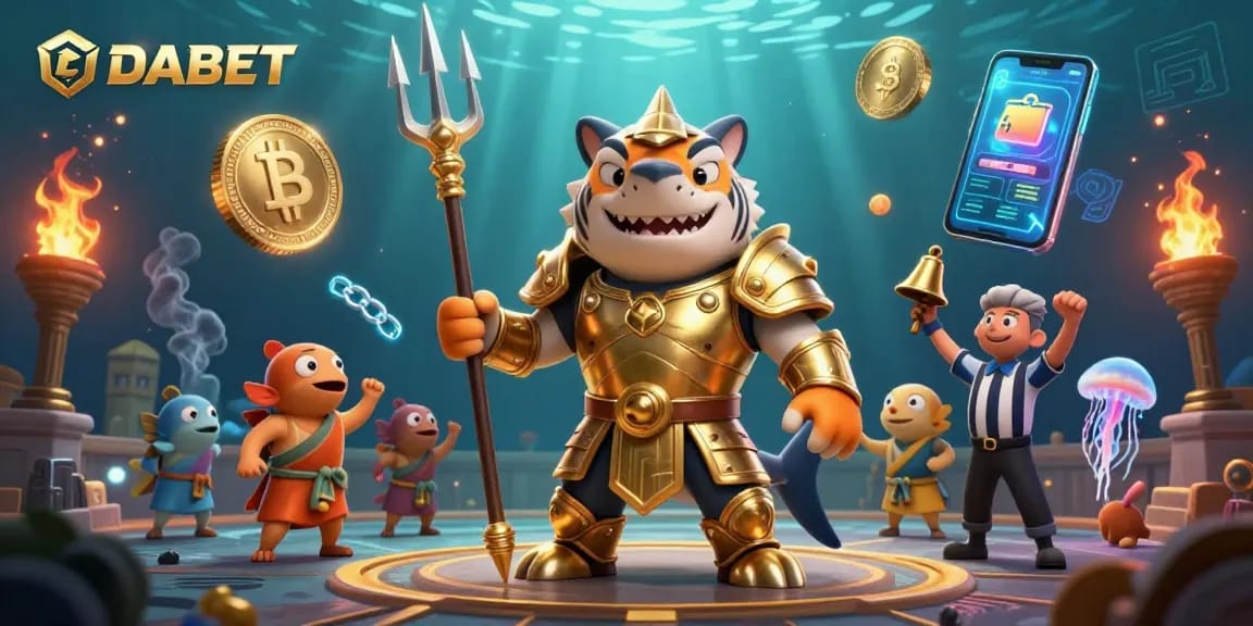 DABET engages players in a vivid underwater casino world filled with excitement and crypto games.