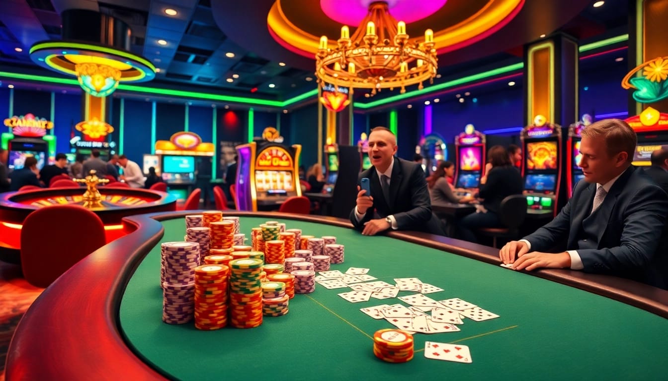 Engaging in a thrilling poker game with galaxy6623 at a luxurious casino.