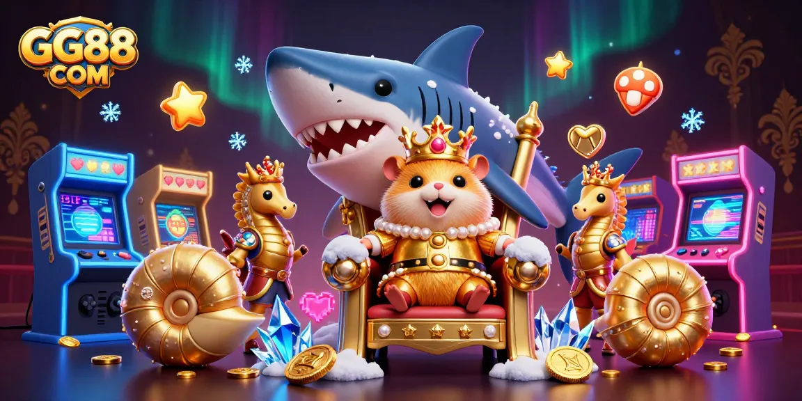 Engage with GG88 COM's thrilling gaming experience featuring unique characters and vibrant casino elements.