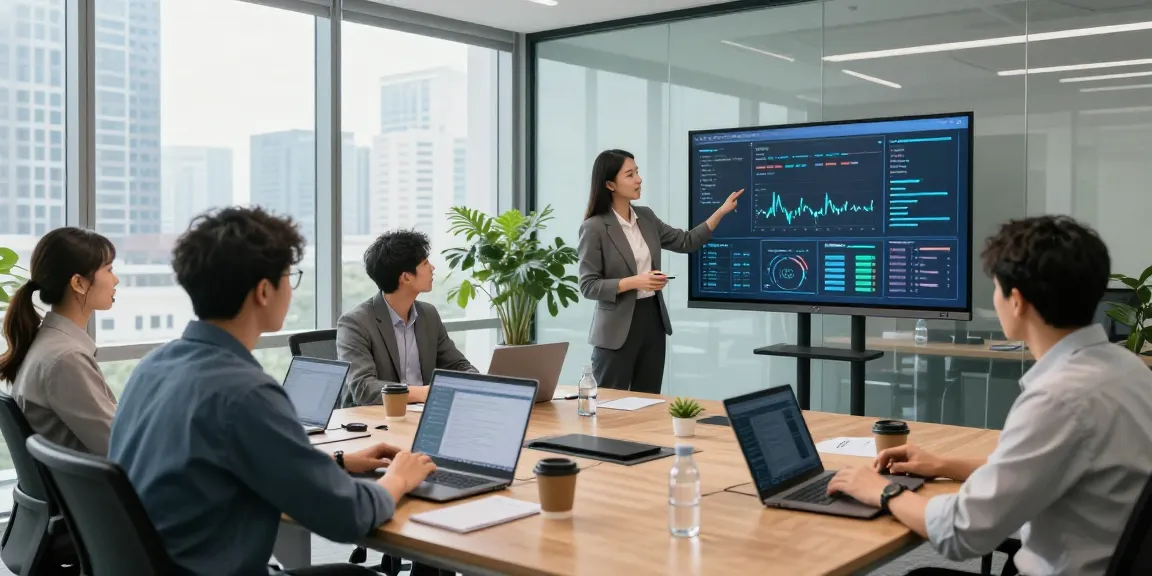Effective IT support for business in a modern office setting with professionals collaborating on technology solutions.