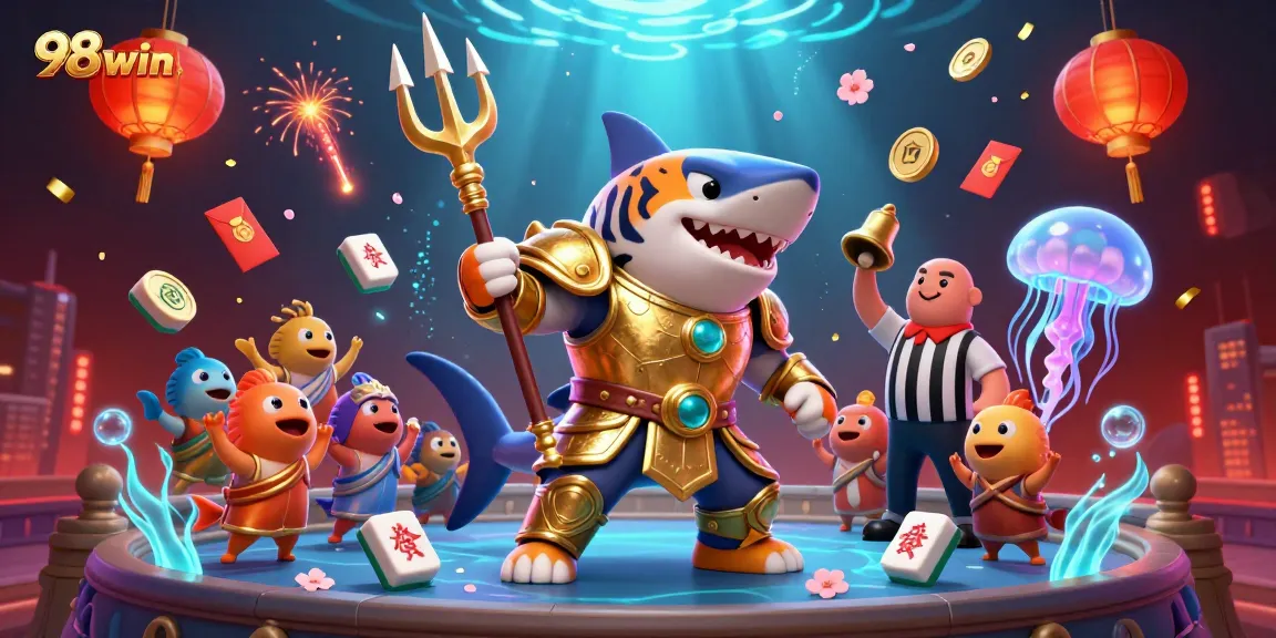Experience the thrill of betting with 98win in an underwater colosseum, featuring exciting game elements.