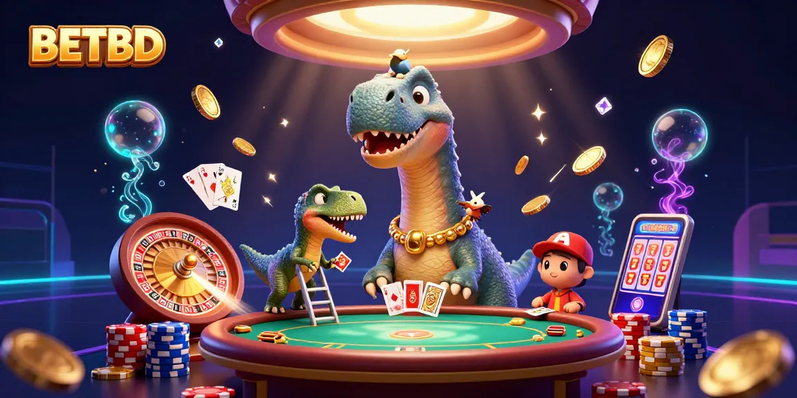Engage in thrilling BETBD gambling action with captivating 3D casino scenes and dynamic characters.