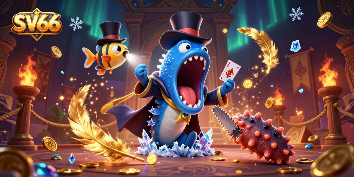 Experience thrilling gaming action with SV66's vibrant casino scene featuring dynamic characters and rich elements.
