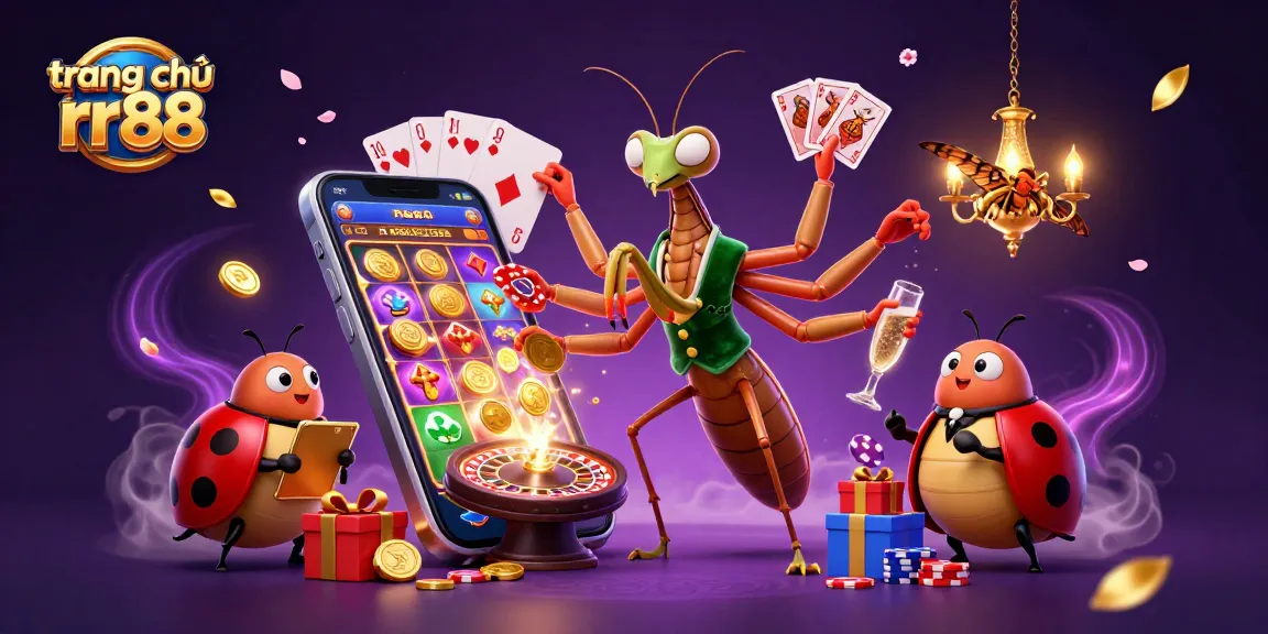 Join the excitement on trang chủ rr88 as the mantis dealer showcases casino games with vibrant colors and action.