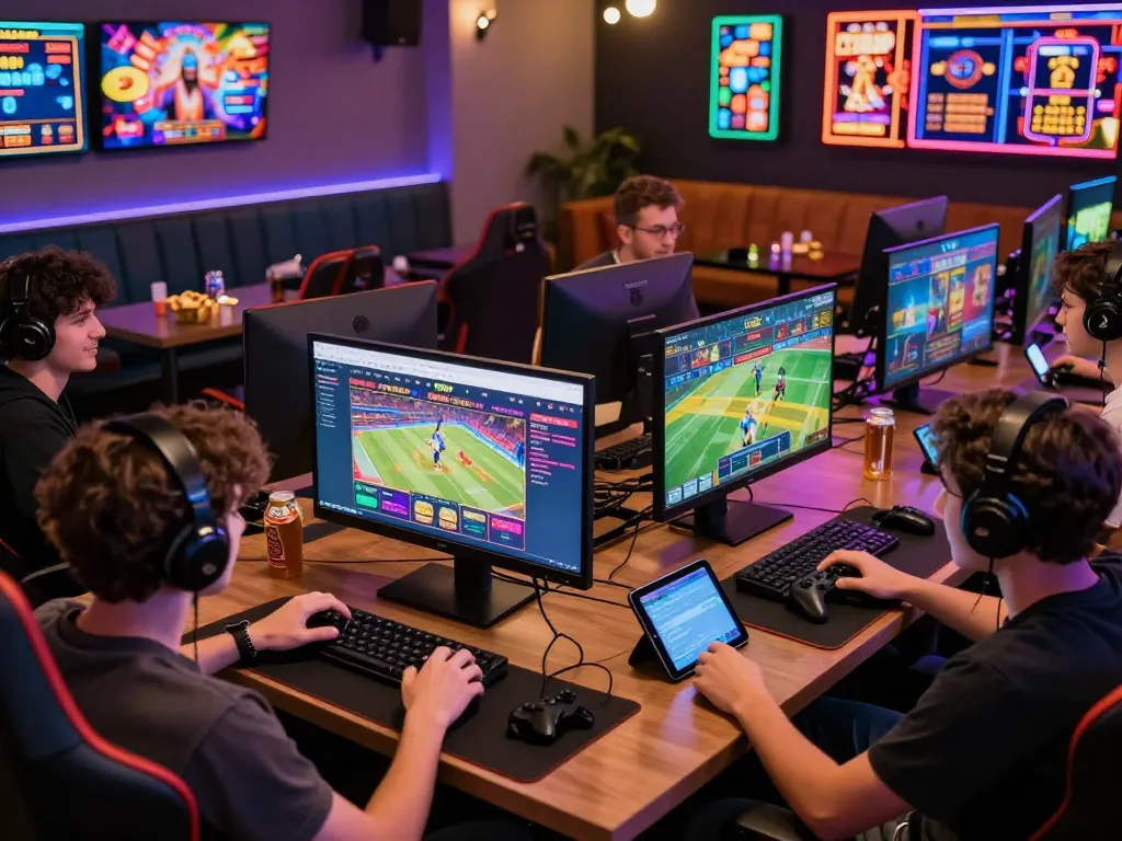 Players enjoying diverse games on 789P's vibrant online platform