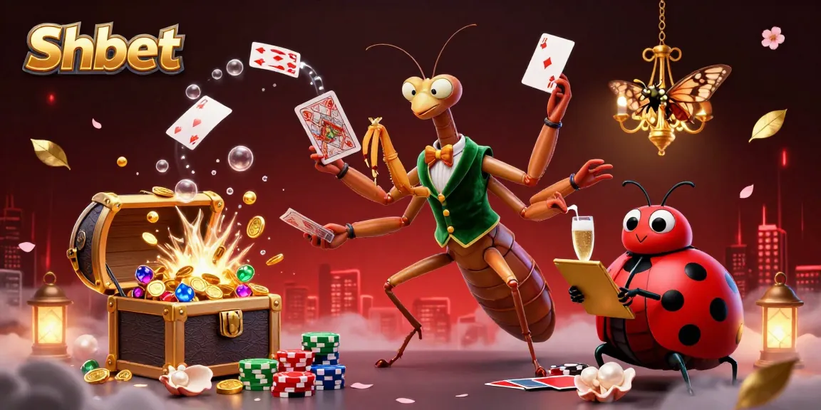 Experience Shbet's immersive gaming with vibrant casino elements and engaging characters.