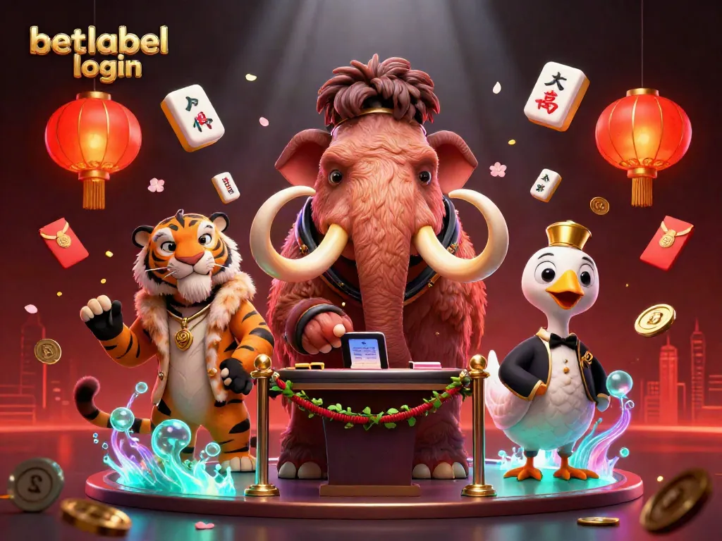 Engage with the betlabel login scene featuring a distinctive bouncer, VIP guest, and doorman in a vibrant casino