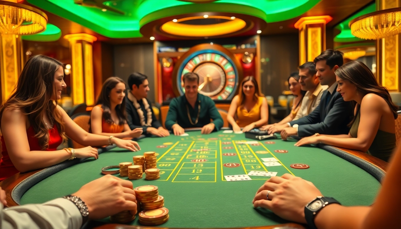 Engage in thrilling blackjack at a casino featuring nohu-inspired decor elements and vibrant chip stacks.