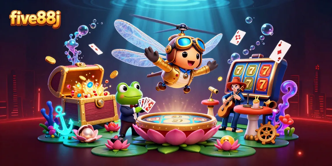 five88j showcases a vibrant casino scene with dynamic characters and rich gameplay elements.