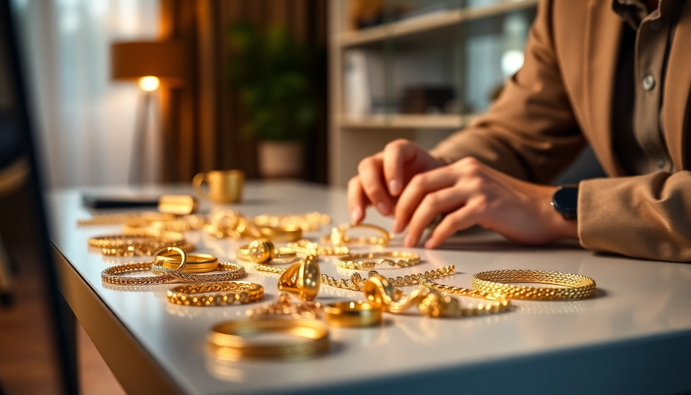 Corso per compro oro a distanza con gold jewelry in home office